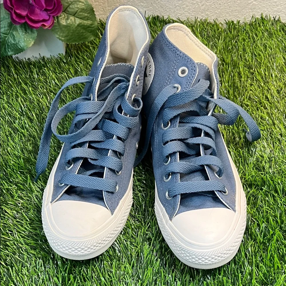 Converse Women’s Blue High Top Canvas Sneakers